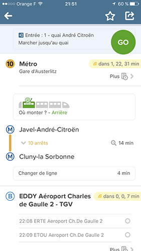 Savoir où monter dans le métro avec City Mapper